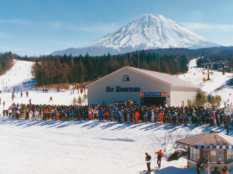 富士天神山スキー場 空撮